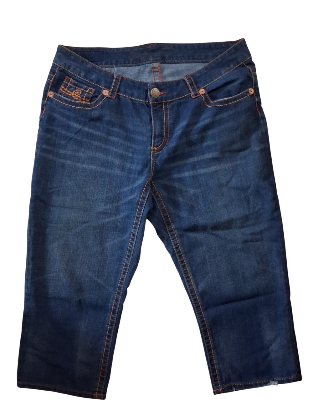 Women's Seven7 Luxe Dark Blue Capri Size 18